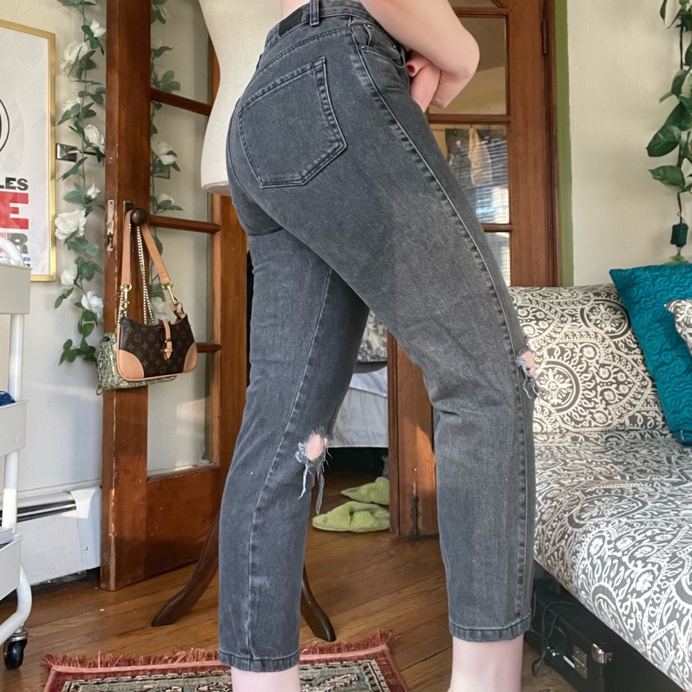 Distressed black denim from Italy! ☕️🖤